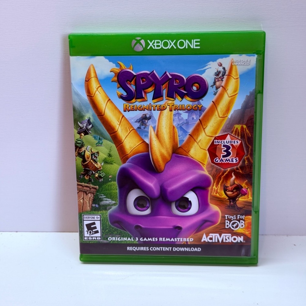 Spyro Reignited Trilogy Xbox One Video Game Remastered 3 Games Platformer